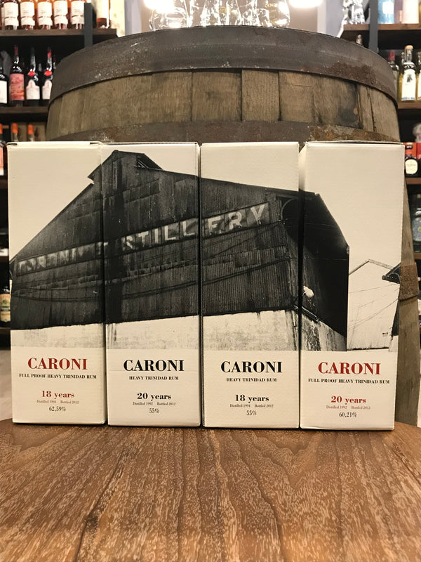 Caroni Full Proof Heavy Trinidad Rum 1994/2012 18 Years 62,59% und 1992/2012 20 Years 60,21% & Caroni Heavy Trinidad Rum 1992/2012 20 Years 55% und 1994/2012 18 Years 55% im Set
