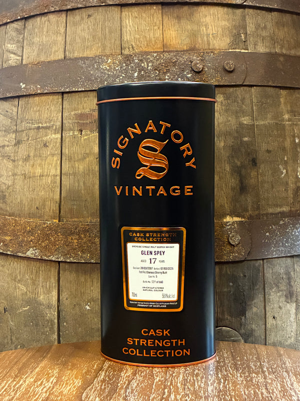Signatory Vintage Glen Spey 17 Years Cask Strength Collection 58,1% 0,7L