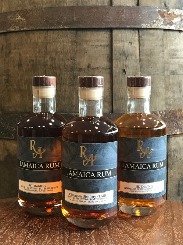 Rum Artesanal Jamaica 3er Set 58,1% - 64,3% 1,5L