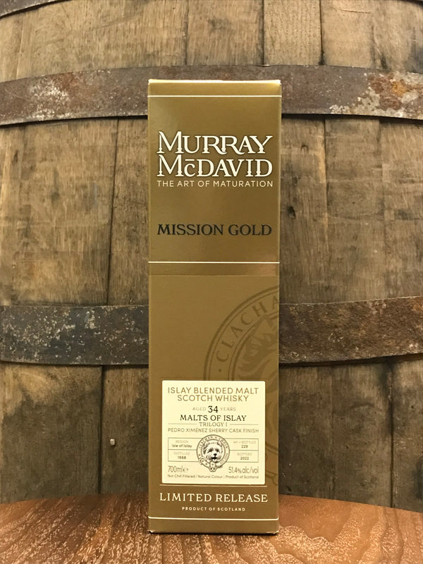 Murray McDavid Mission Gold Malts of Islay Trilogy I 34 Years 51,4% 0,7L